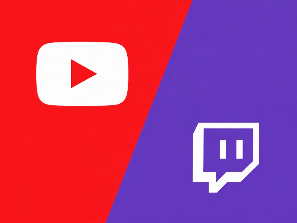 YouTube and Twitch marks for file capture and live output